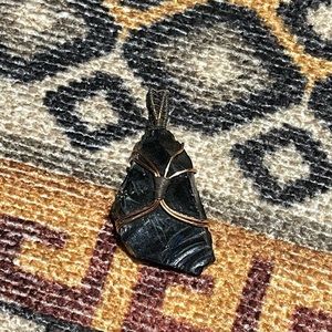 Obsidian pendant